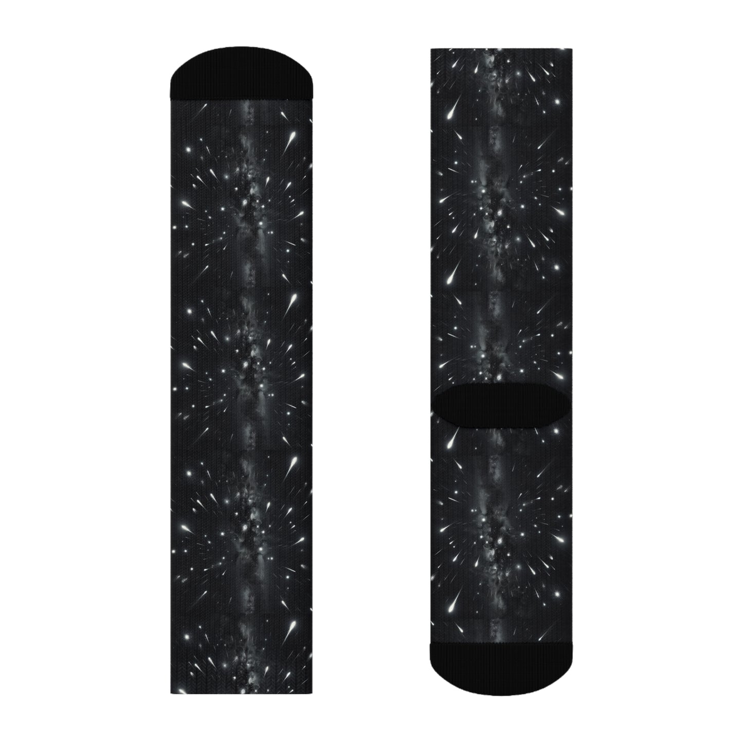 Cosmic Space Crew Socks - Stylish Galactic Design for Everyday Wear