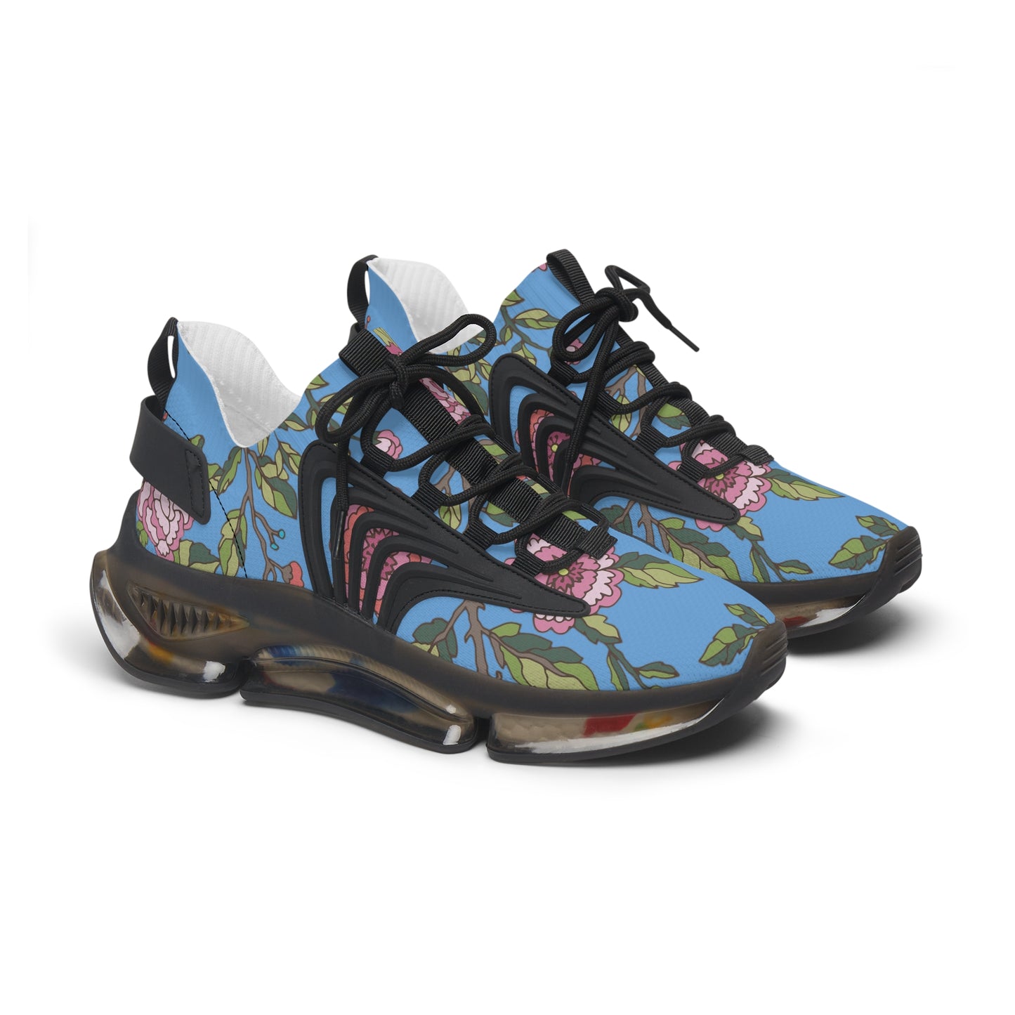 Floral Women's Mesh Sneakers | Lightweight Athletic Shoes, Fashion Sneakers, Casual Footwear, Spring Style, Gift for Her