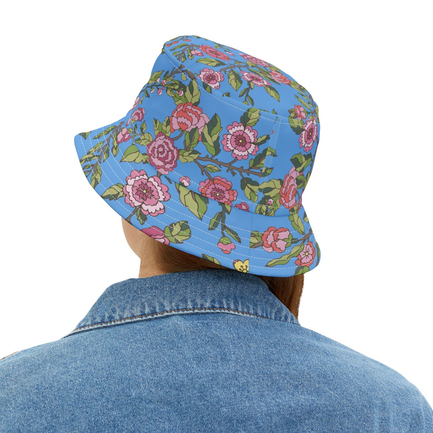 Floral Bucket Hat - AOP, Summer Accessory, Outdoor Fashion, Boho Style, Gift for Her, Beach Hat, Festival Wear