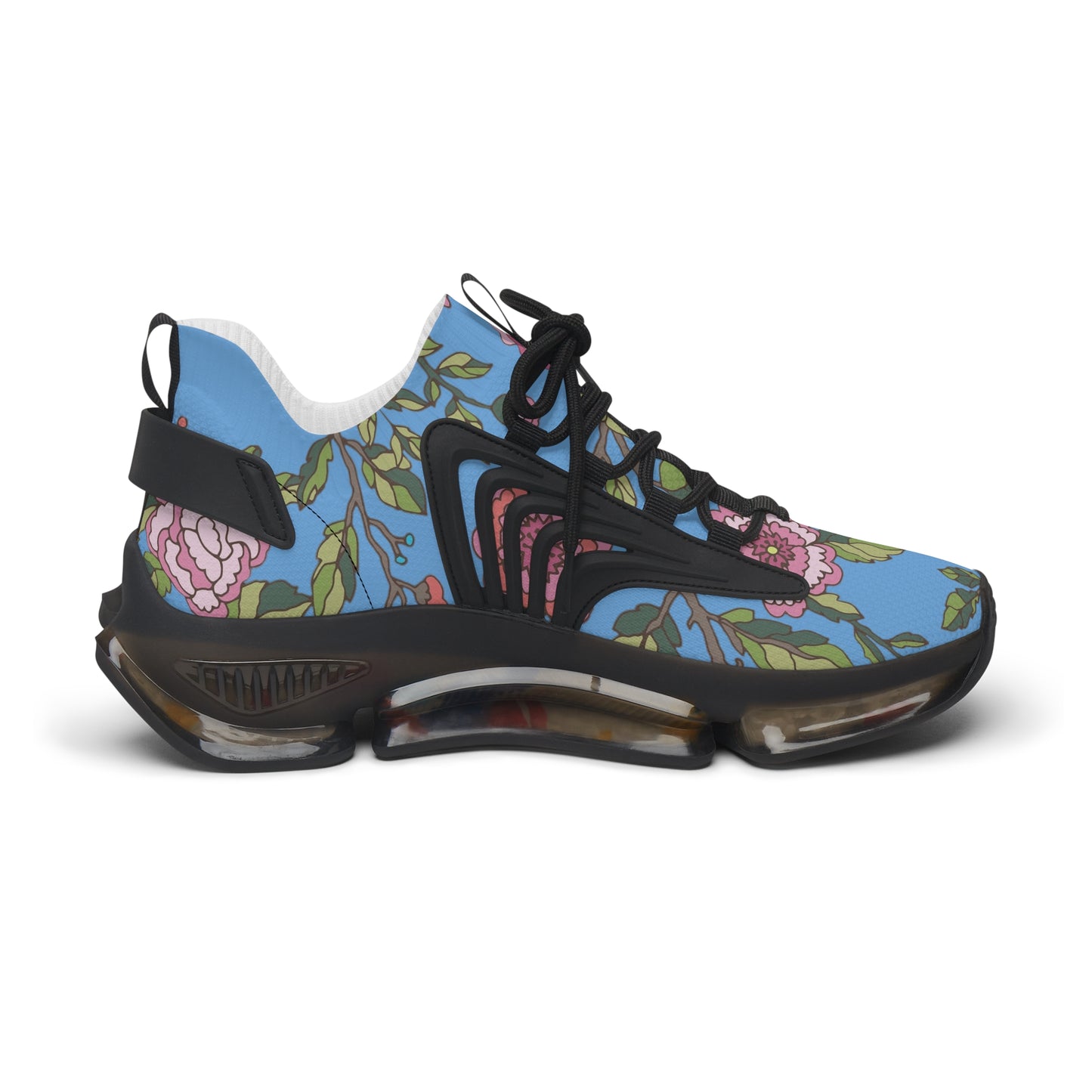 Floral Women's Mesh Sneakers | Lightweight Athletic Shoes, Fashion Sneakers, Casual Footwear, Spring Style, Gift for Her