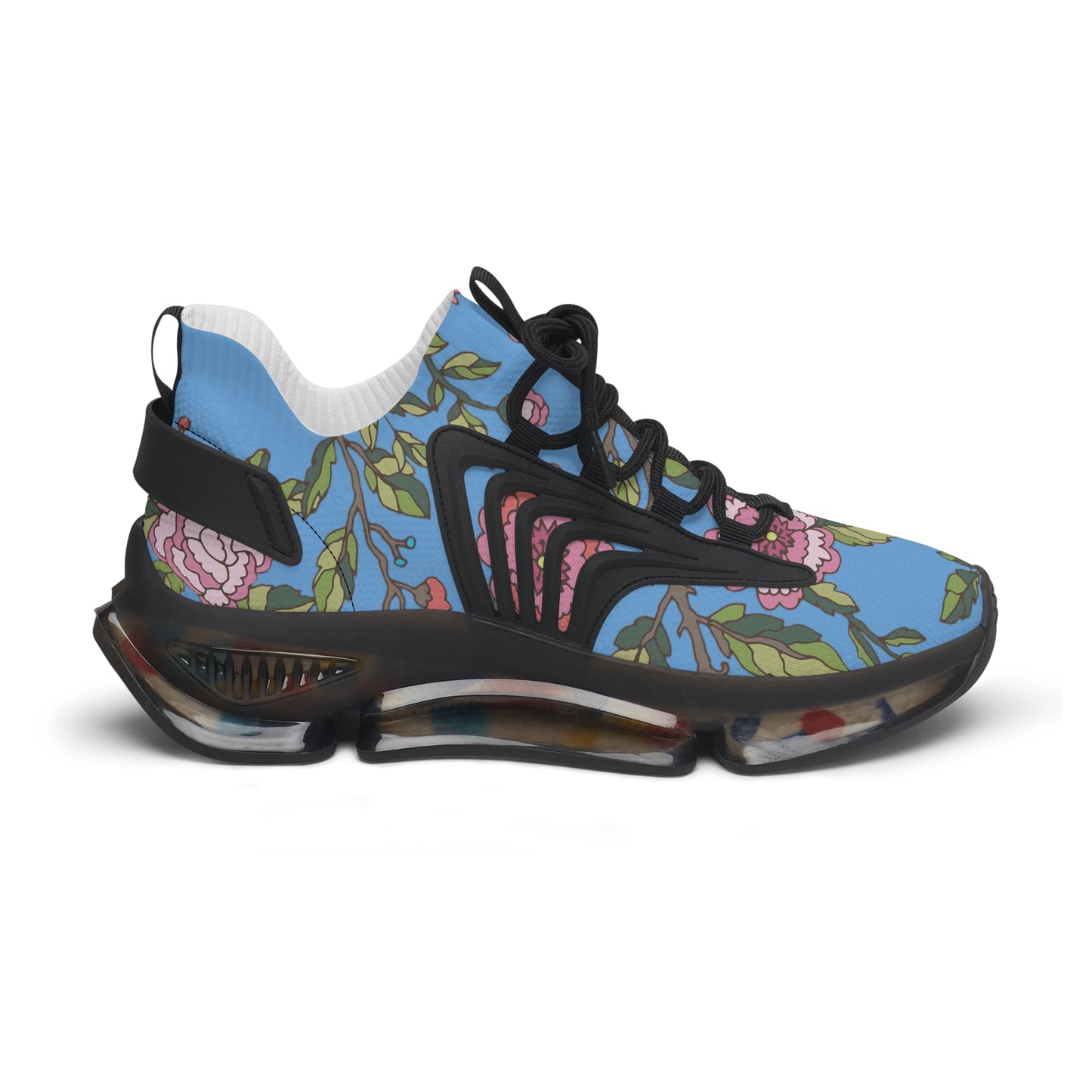 Floral Women's Mesh Sneakers | Lightweight Athletic Shoes, Fashion Sneakers, Casual Footwear, Spring Style, Gift for Her