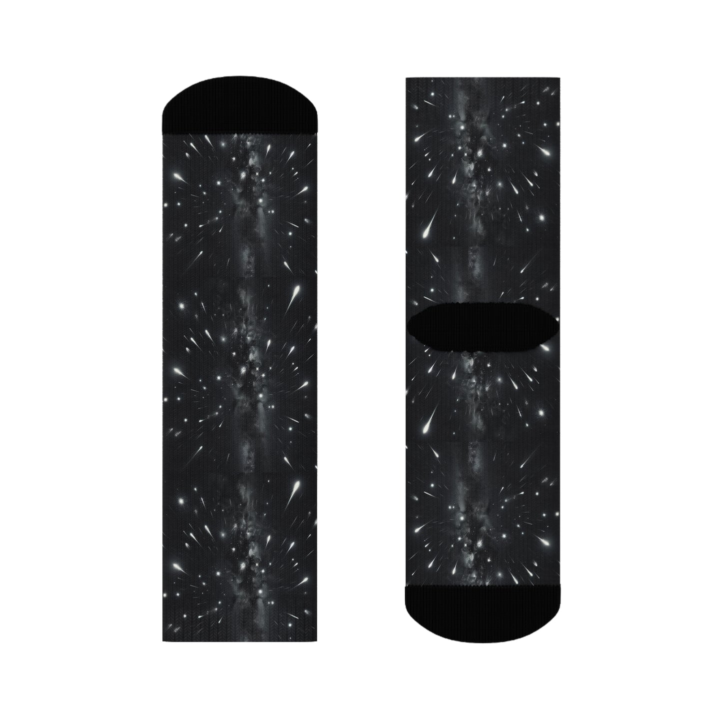 Cosmic Space Crew Socks - Stylish Galactic Design for Everyday Wear