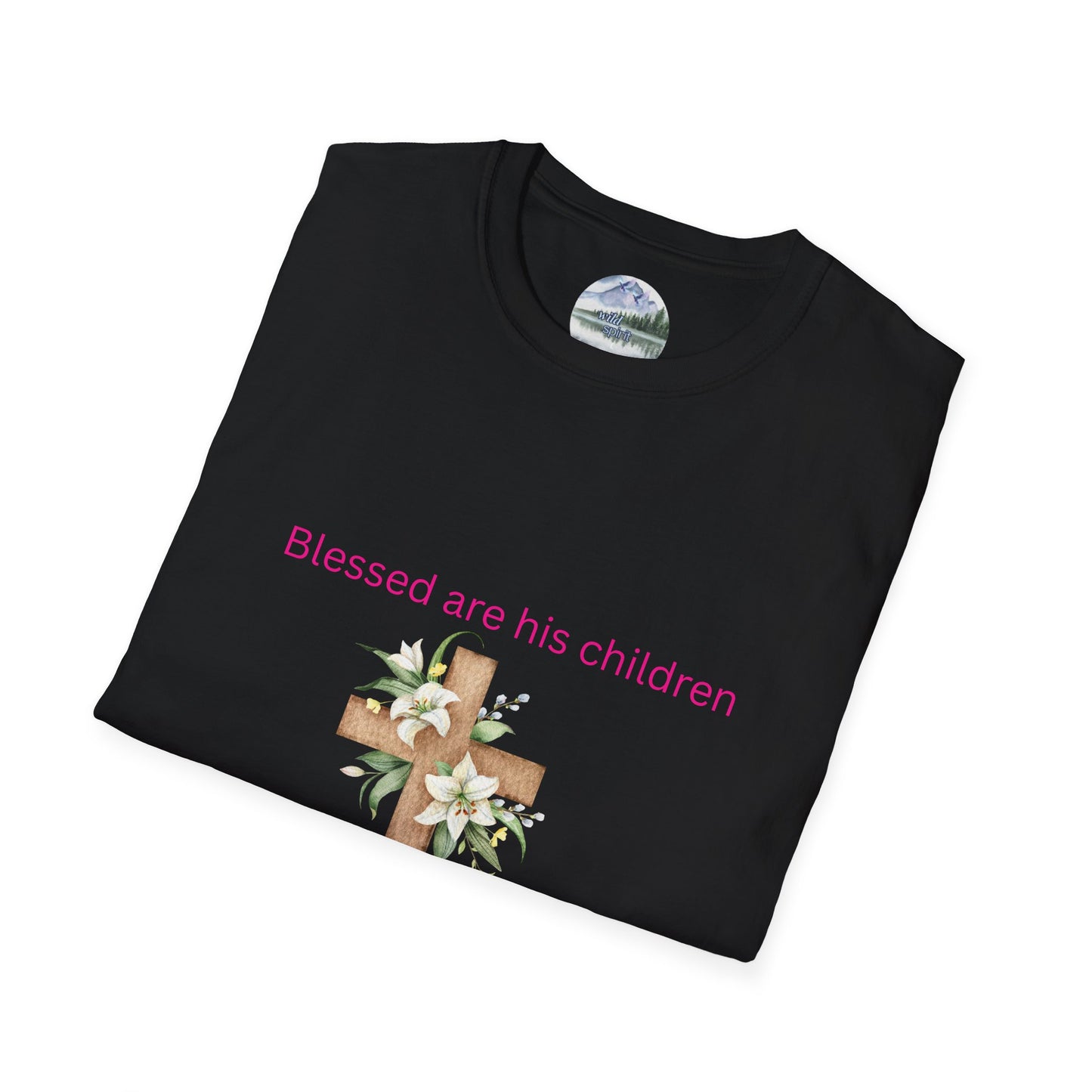 Blessed Are His Children Unisex Softstyle T-Shirt - Faith-Inspired Apparel