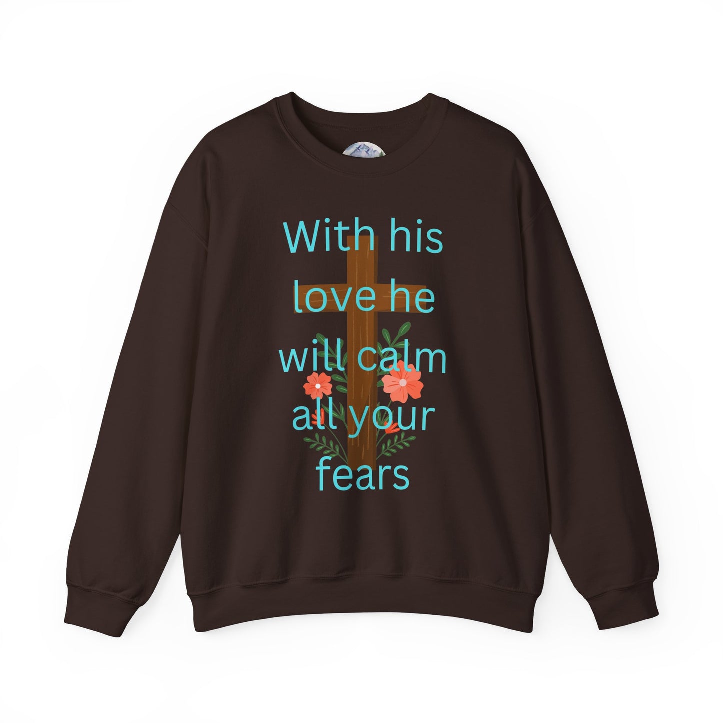 Christian Cross Floral Unisex Sweatshirt