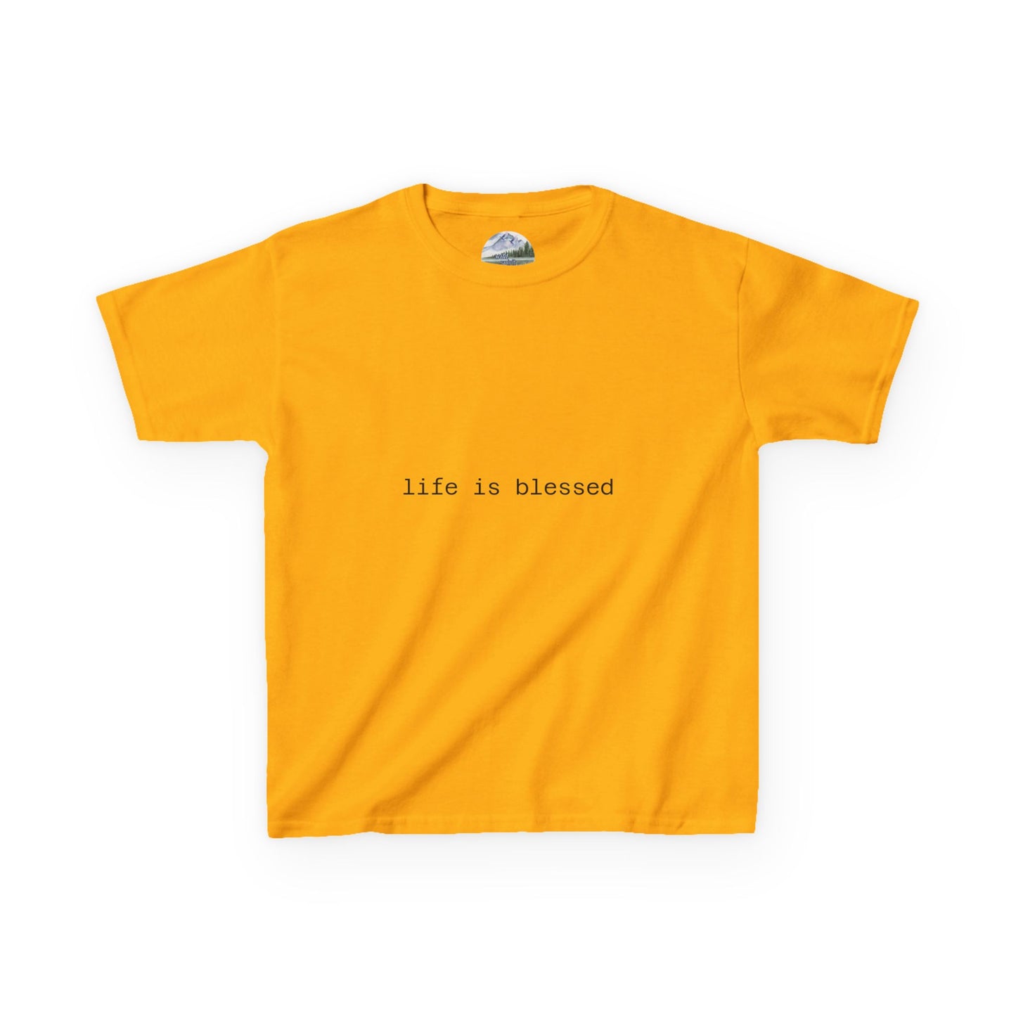 Blessed Kids Tee with Angel Wings