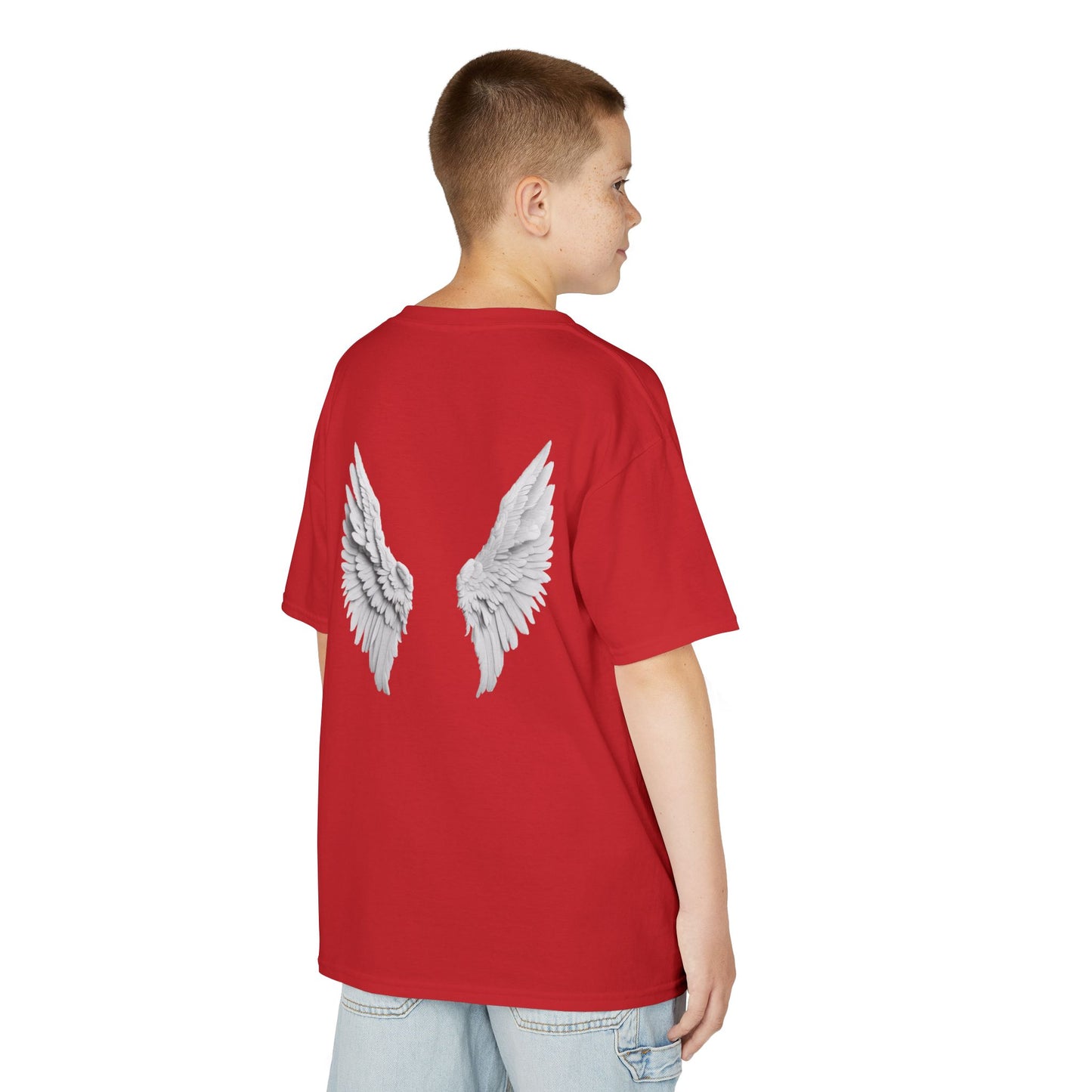 Blessed Kids Tee with Angel Wings