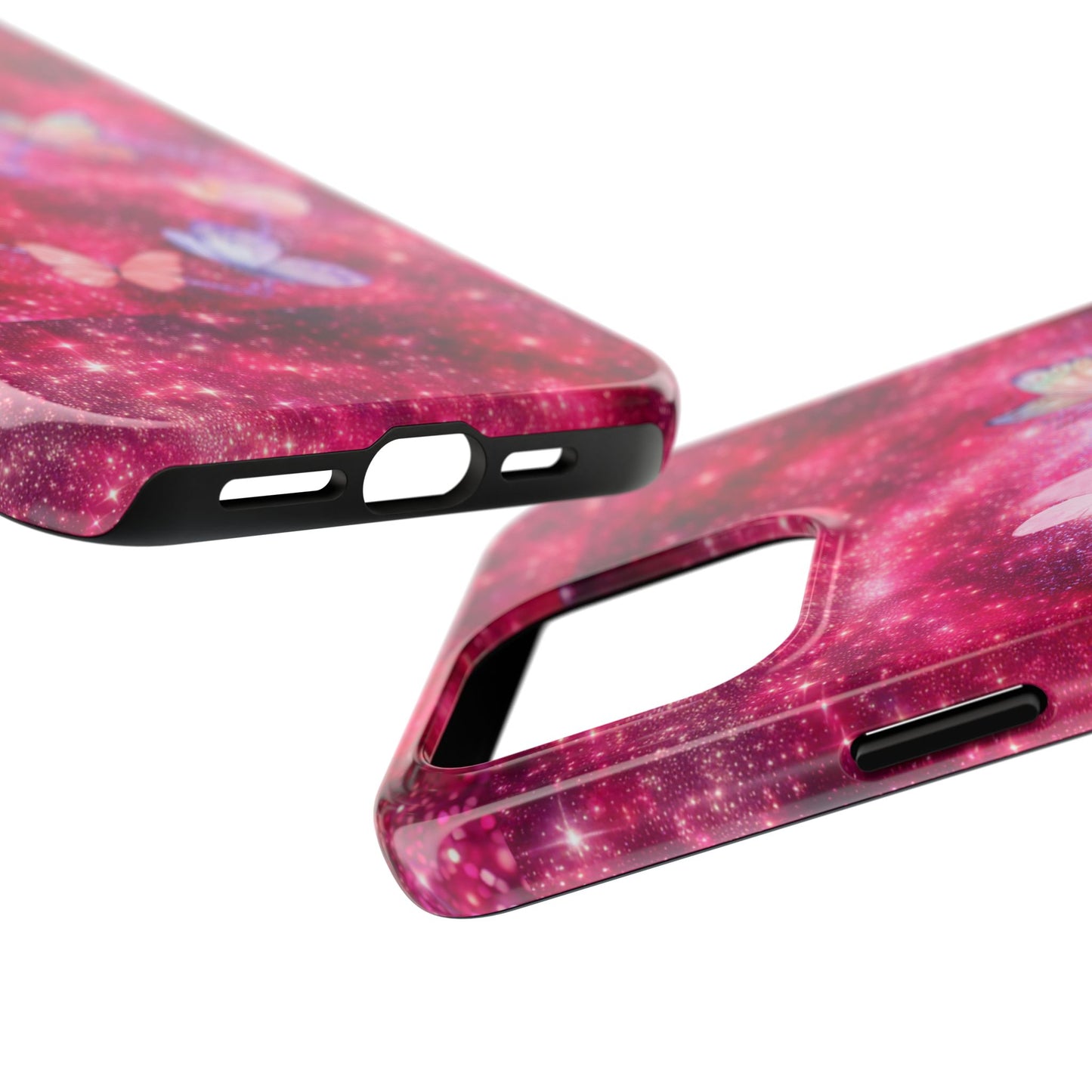 Butterfly Heart Tough Phone Cases - Vimentins Day Sparkly Design