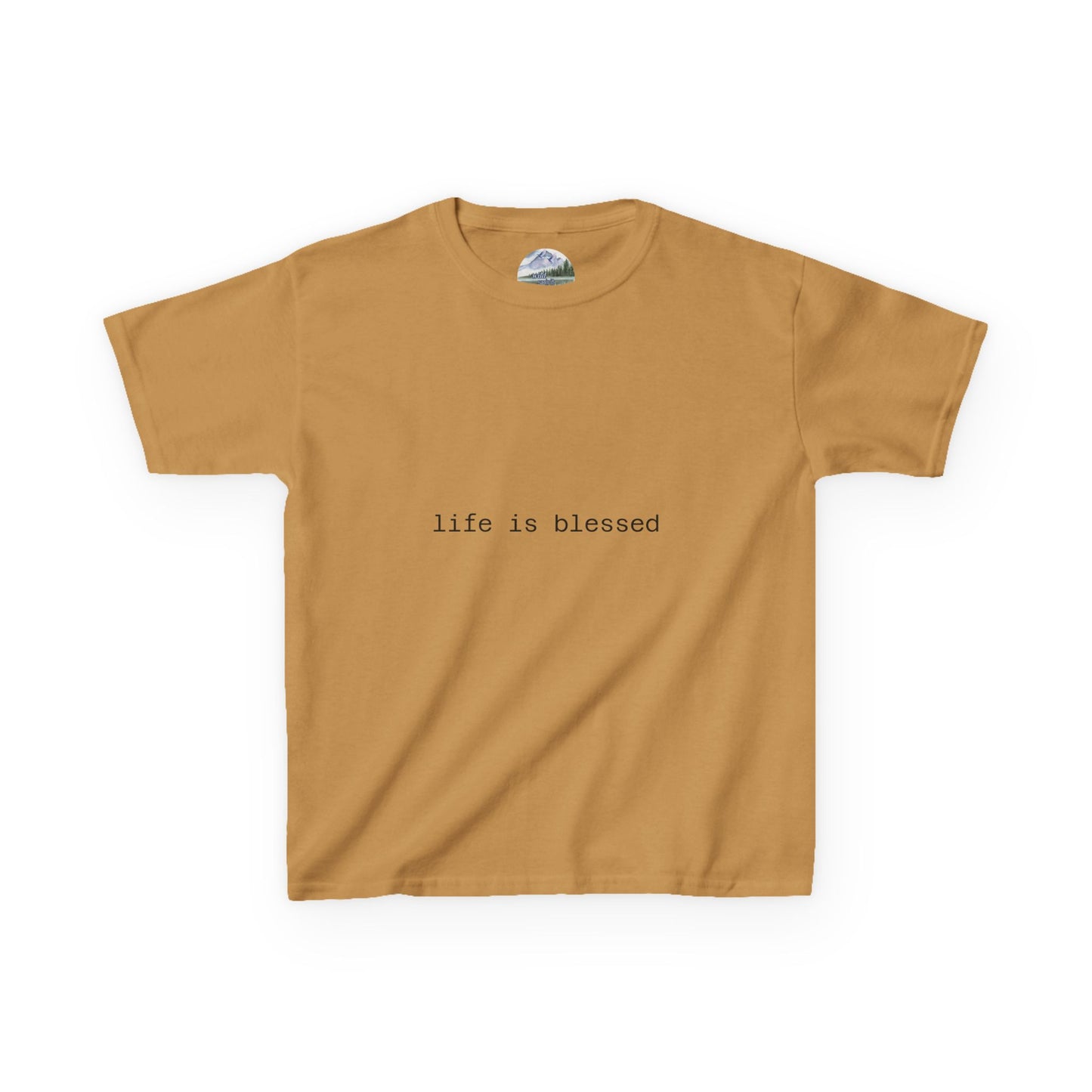 Blessed Kids Tee with Angel Wings