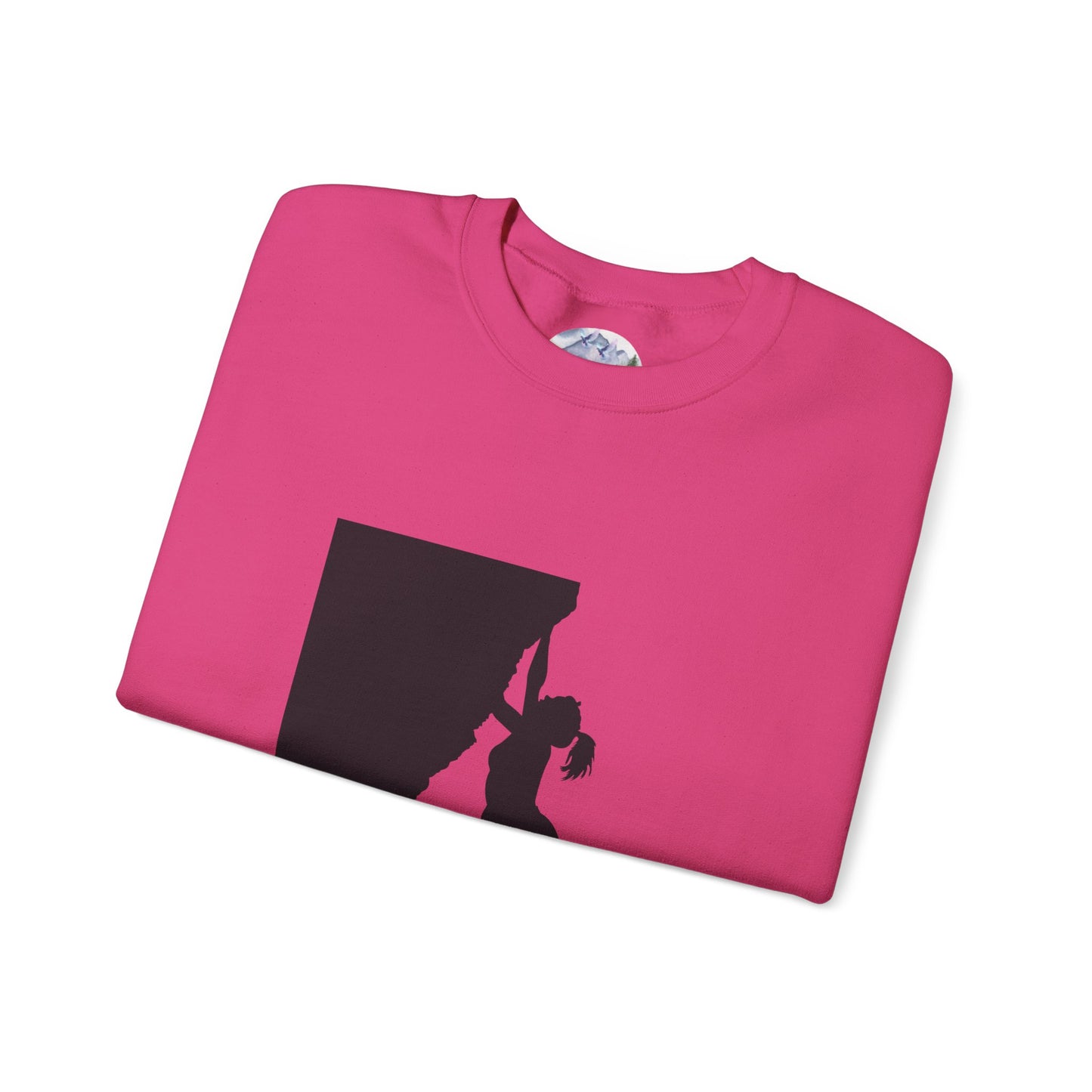 Crewneck Sweatshirt - Rock Climbing 'Climbing Higher with Christ'