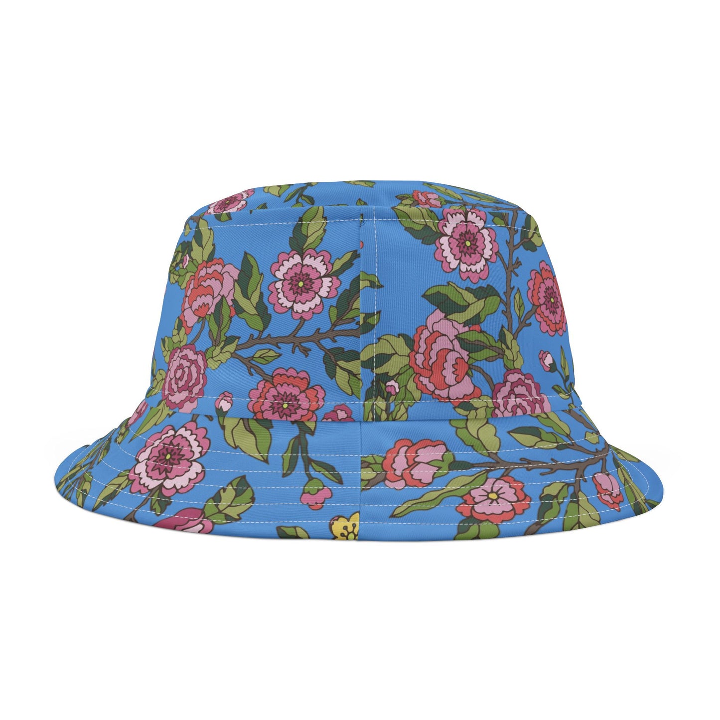 Floral Bucket Hat - AOP, Summer Accessory, Outdoor Fashion, Boho Style, Gift for Her, Beach Hat, Festival Wear