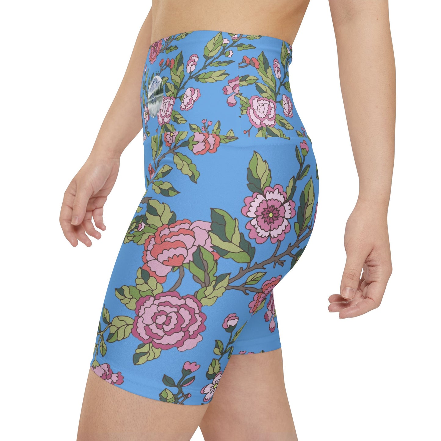 Floral Women's Workout Shorts, Fitness Apparel, Activewear, Summer Fashion, Yoga Shorts, Gym Clothing