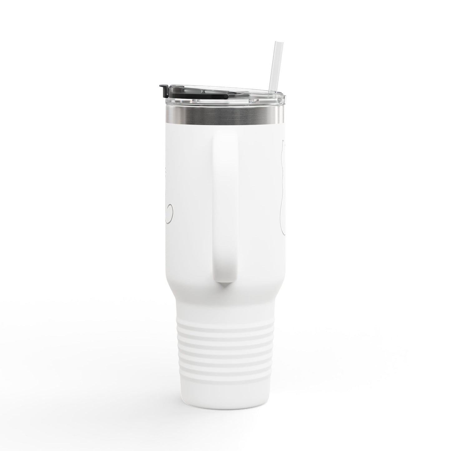 Cute Cat Insulated Travel Mug - 40oz Meow Design for Coffee Lovers