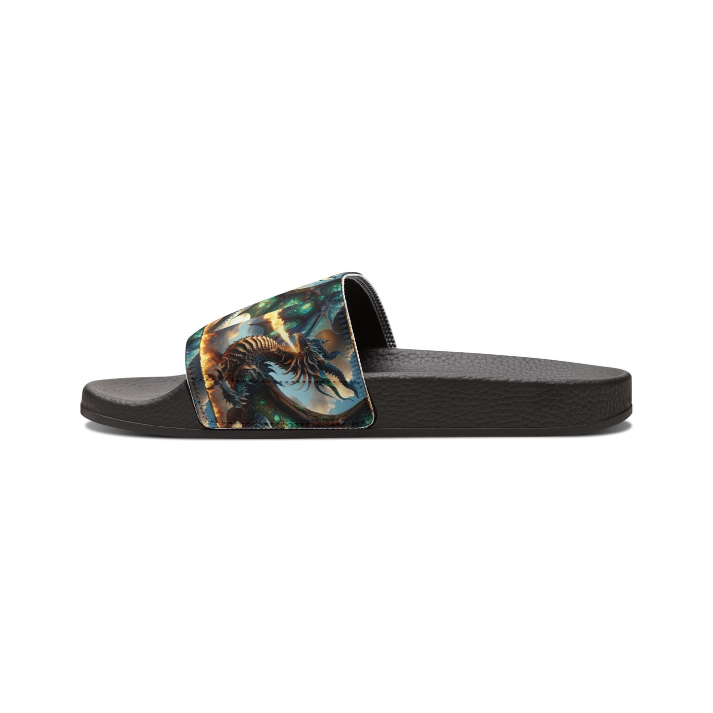 Stylish Dragon Graphic Men's Sandals - Perfect for Summer and Relaxation