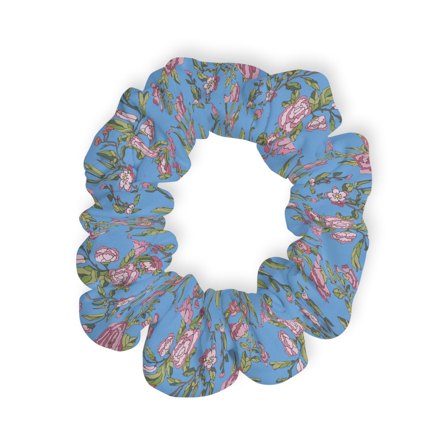 Floral Scrunchie, Hair Accessory, Fashion Hair Tie, Gift for Her, Spring Style, Hair Care, Cute Hair Accessories