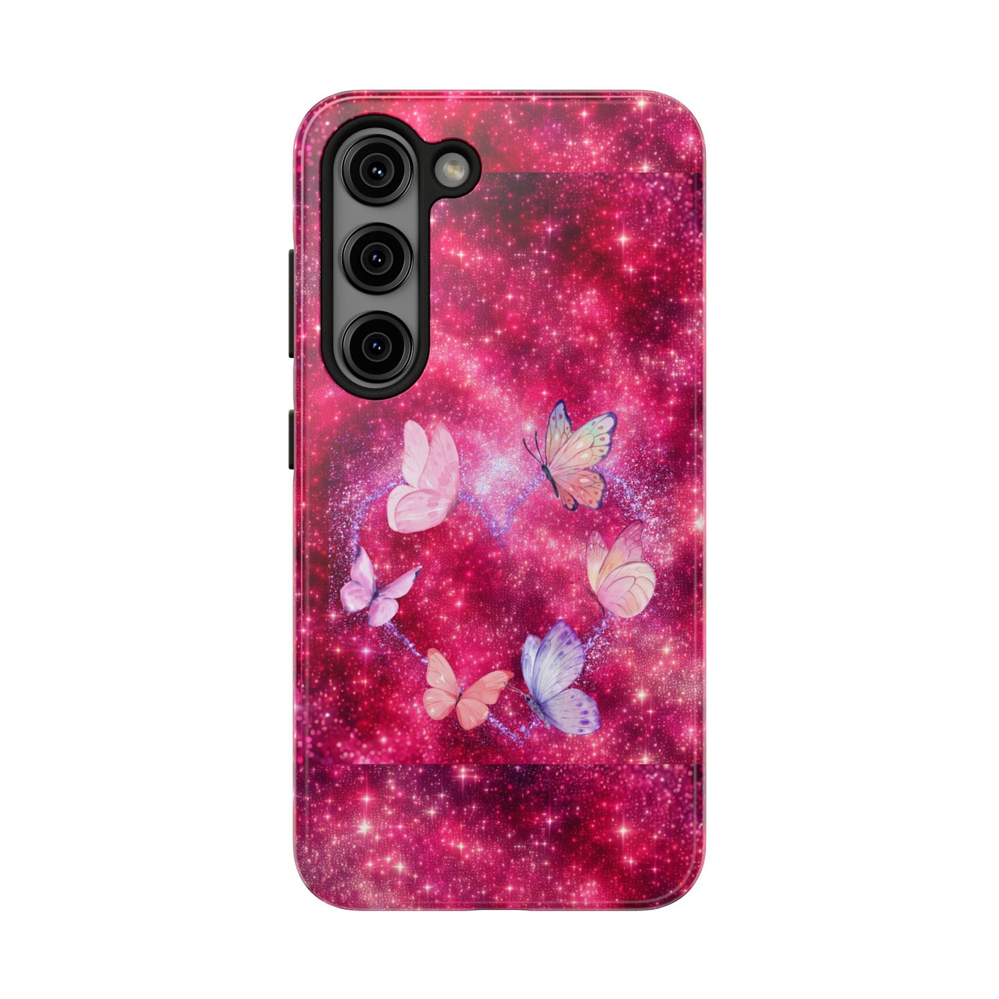 Butterfly Heart Tough Phone Cases - Vimentins Day Sparkly Design