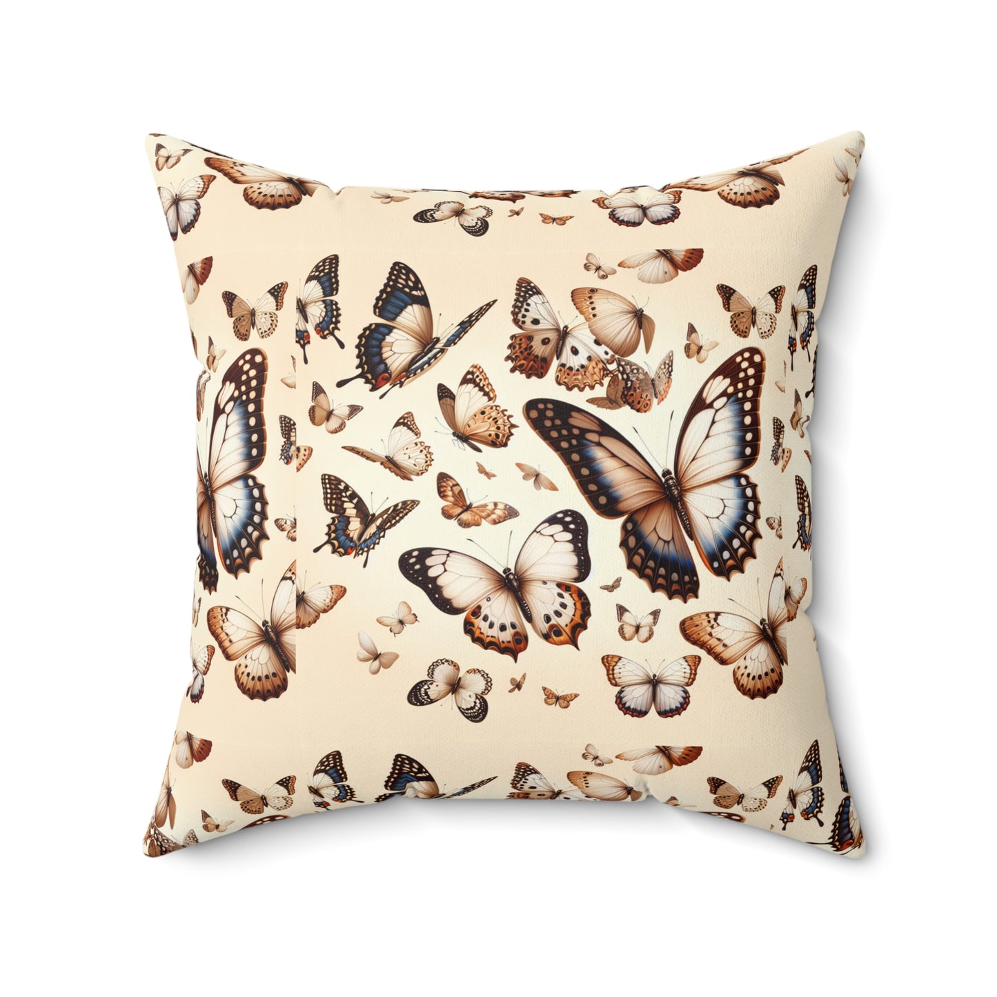 Butterfly Garden Decorative Pillow - Nature Inspired Home Decor