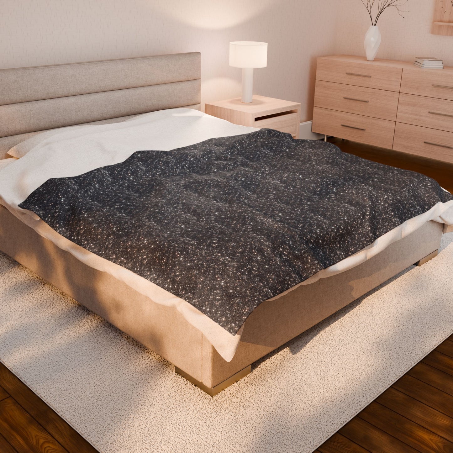 Velveteen Plush Blanket - Starry Night Warm Comfort Throw