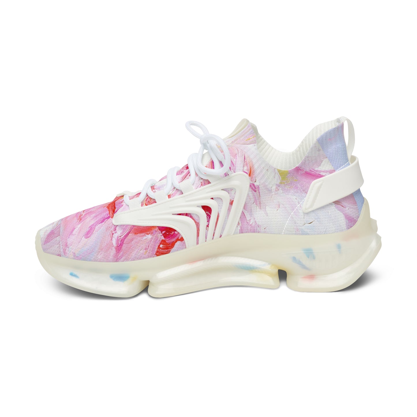 Floral Women's Mesh Sneakers - Stylish Athletic Shoes for Fitness, Casual Wear, Spring Outings, Unique Gift Idea