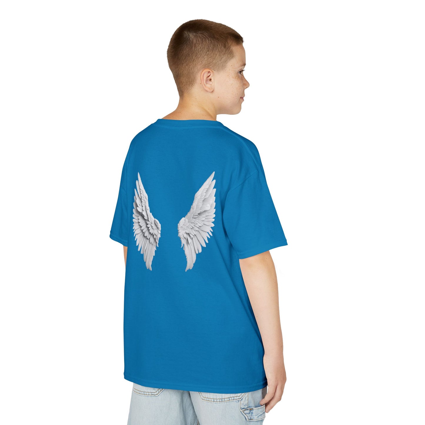 Blessed Kids Tee with Angel Wings
