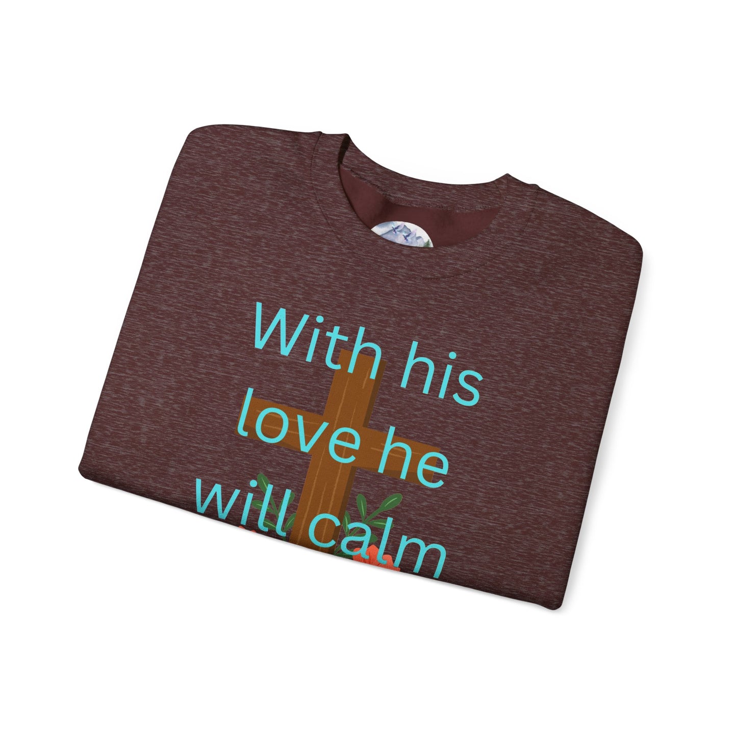 Christian Cross Floral Unisex Sweatshirt