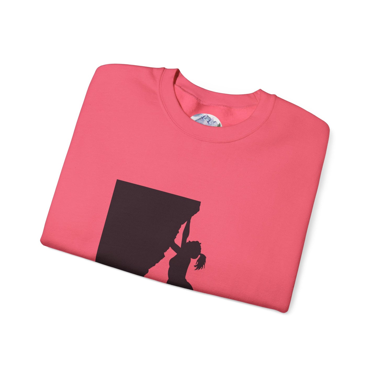 Crewneck Sweatshirt - Rock Climbing 'Climbing Higher with Christ'