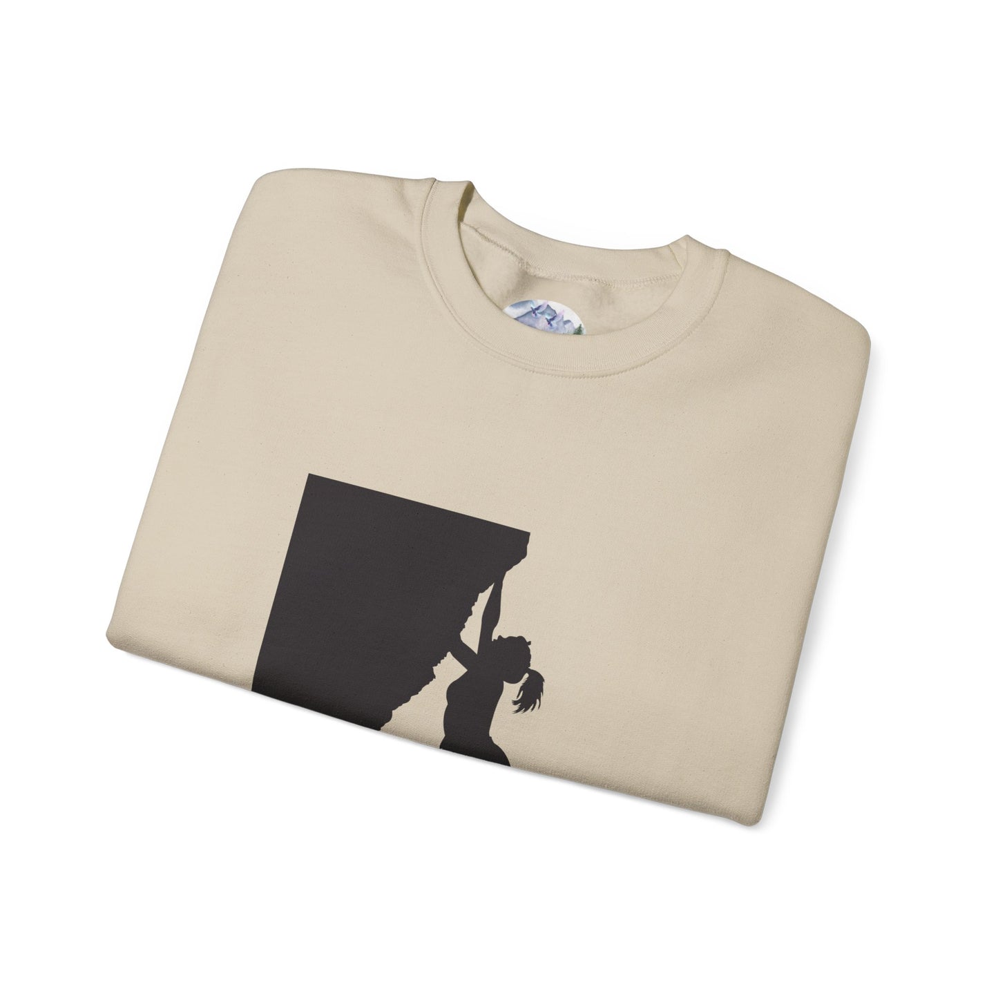 Crewneck Sweatshirt - Rock Climbing 'Climbing Higher with Christ'