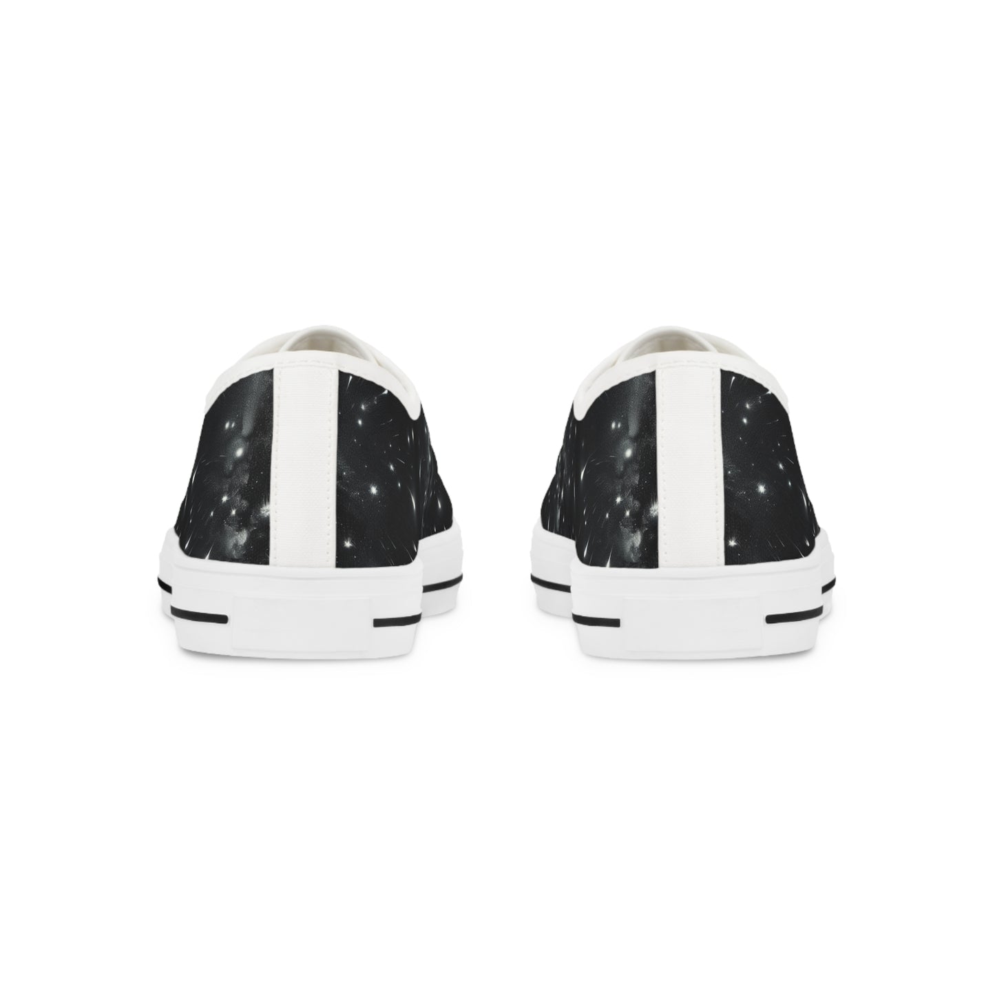 Cosmic Print Men's Low Top Sneakers - Trendy Casual Footwear for Space Lovers