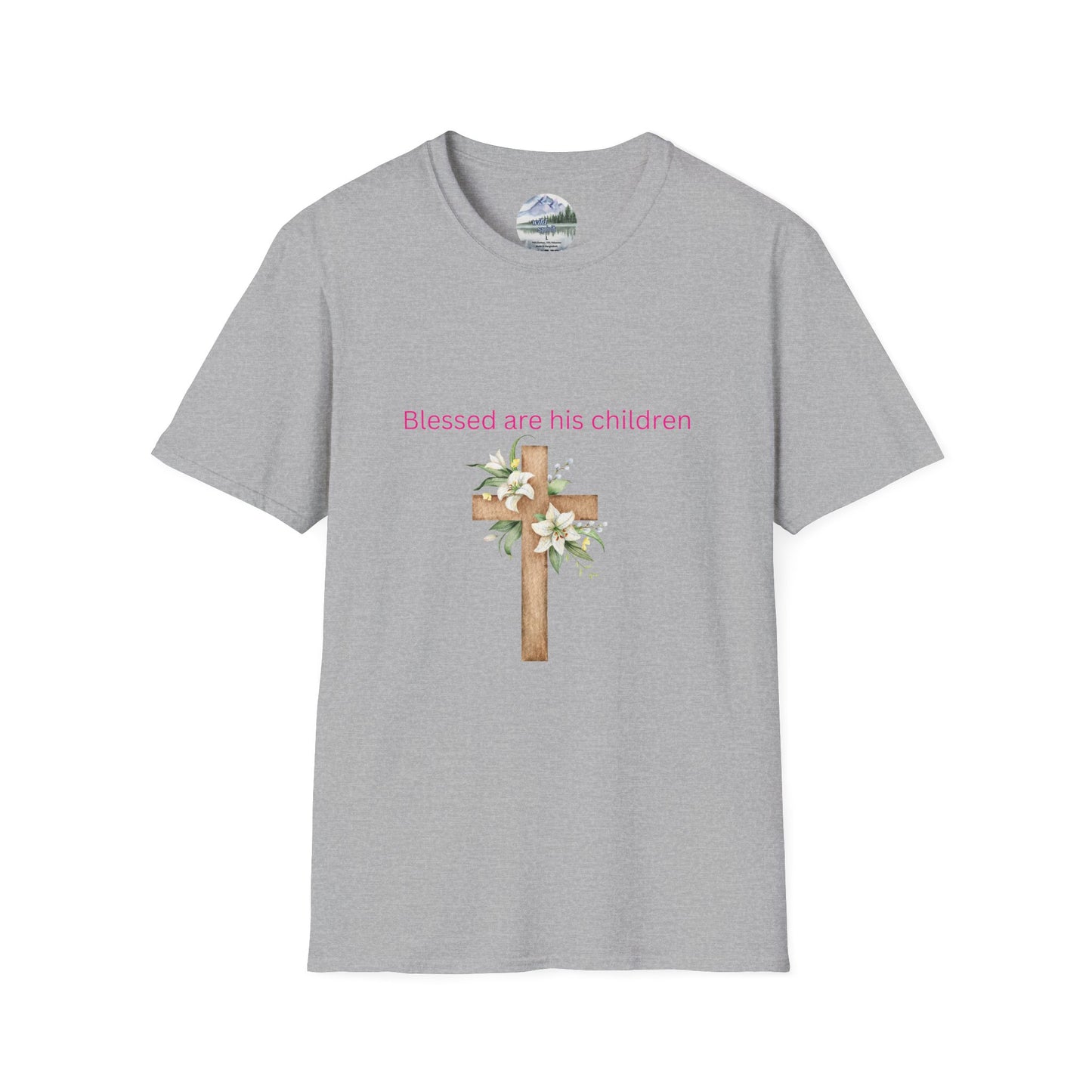 Blessed Are His Children Unisex Softstyle T-Shirt - Faith-Inspired Apparel