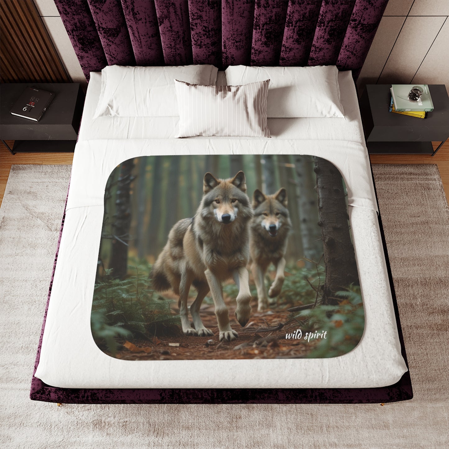 Wolf Pack Sherpa Blanket