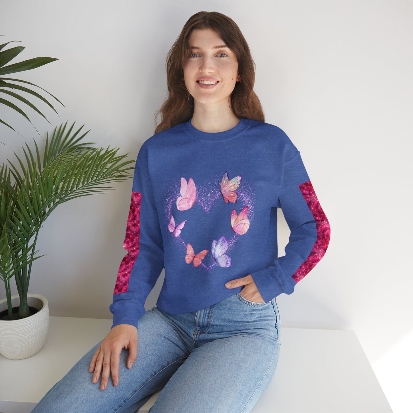 Butterfly Heart Sweatshirt - Valentine's Day Design