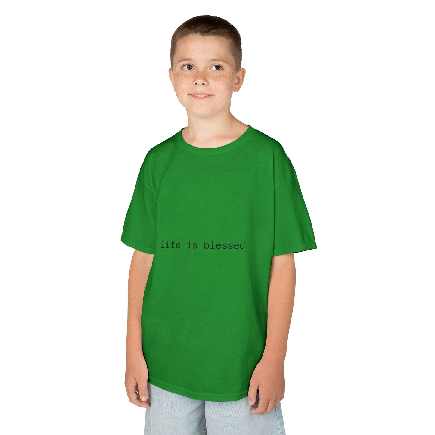 Blessed Kids Tee with Angel Wings
