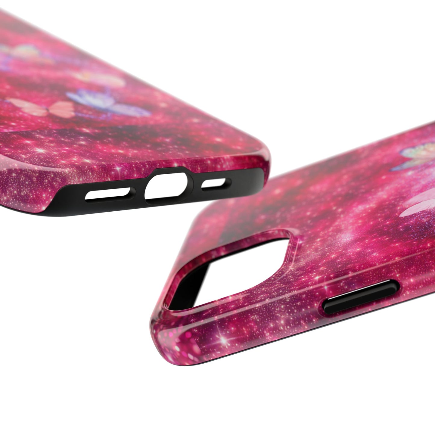Butterfly Heart Tough Phone Cases - Vimentins Day Sparkly Design