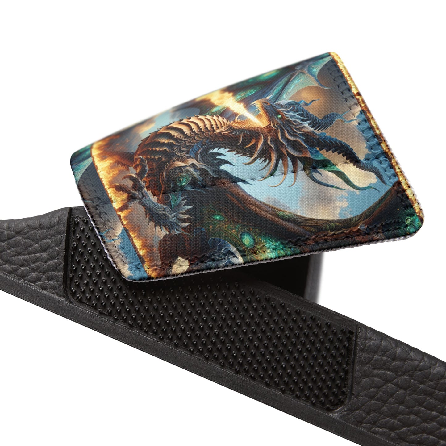 Stylish Dragon Graphic Men's Sandals - Perfect for Summer and Relaxation