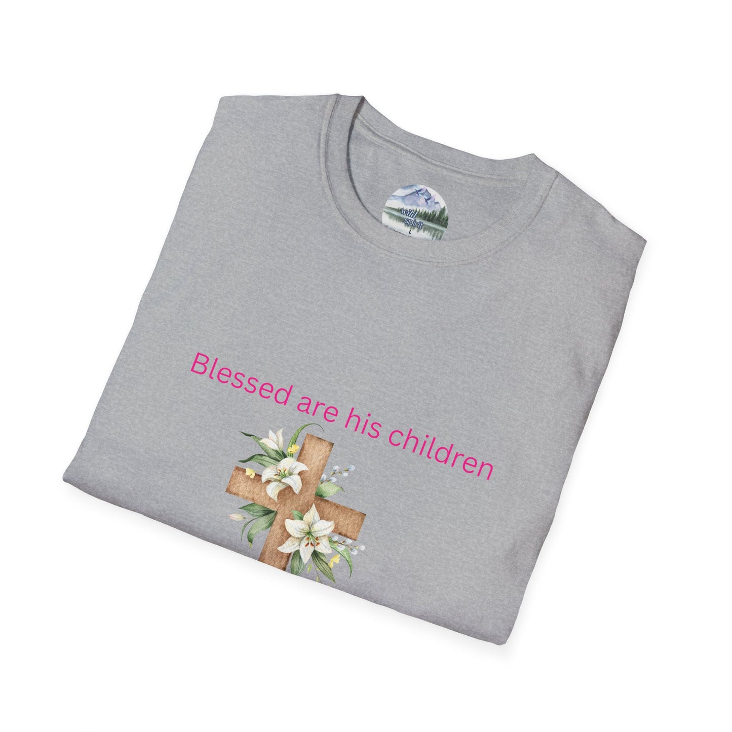 Blessed Are His Children Unisex Softstyle T-Shirt - Faith-Inspired Apparel