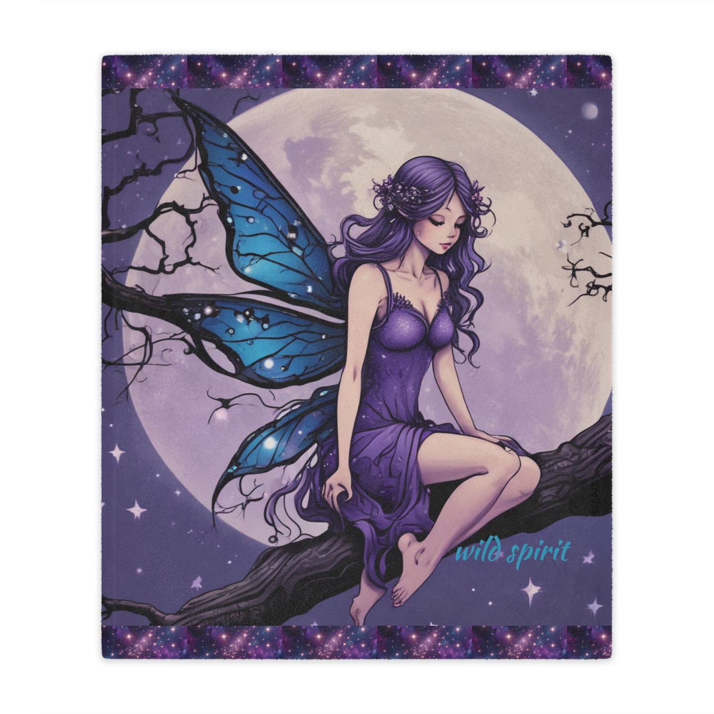 Microfiber Blanket - Fairy Night Scene