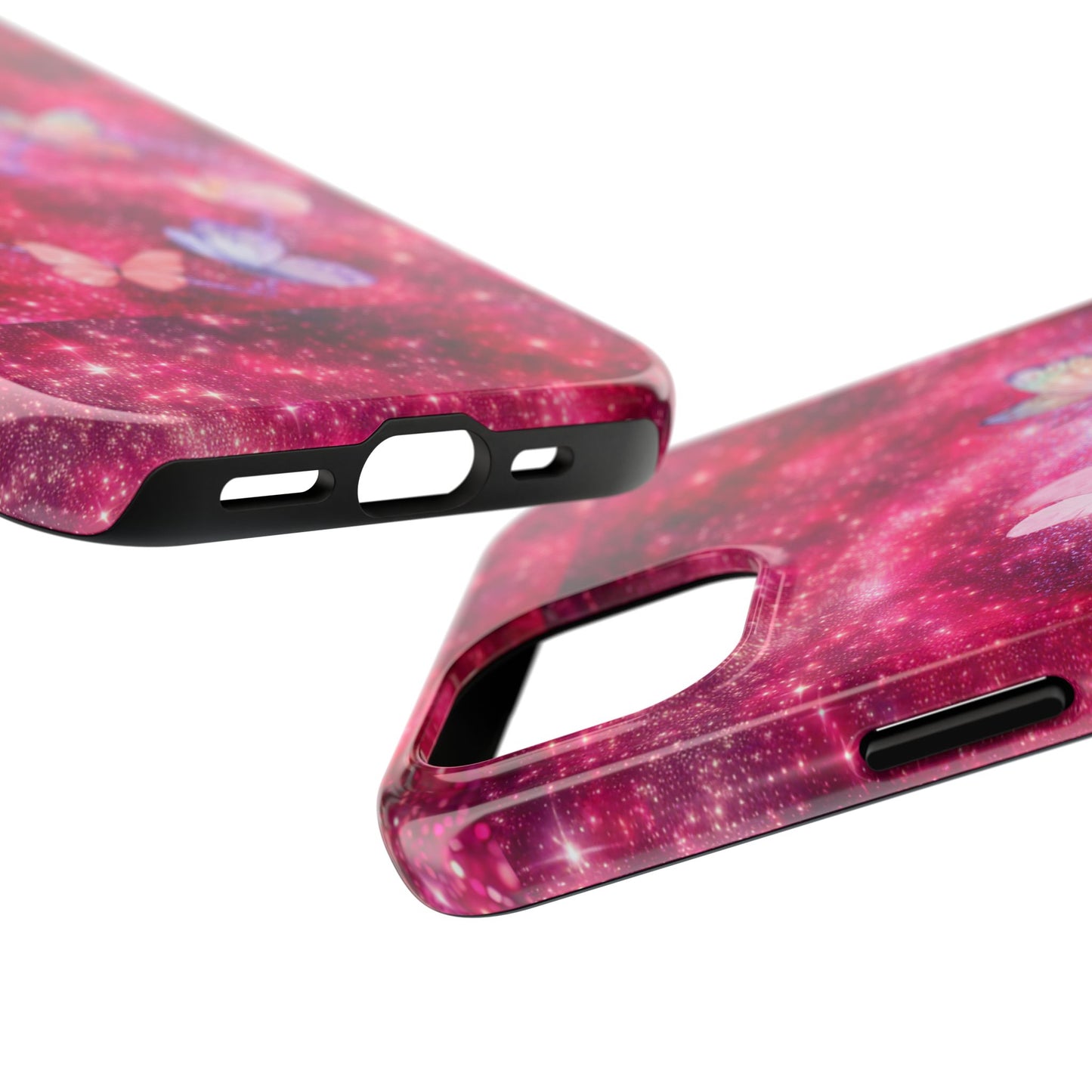 Butterfly Heart Tough Phone Cases - Vimentins Day Sparkly Design
