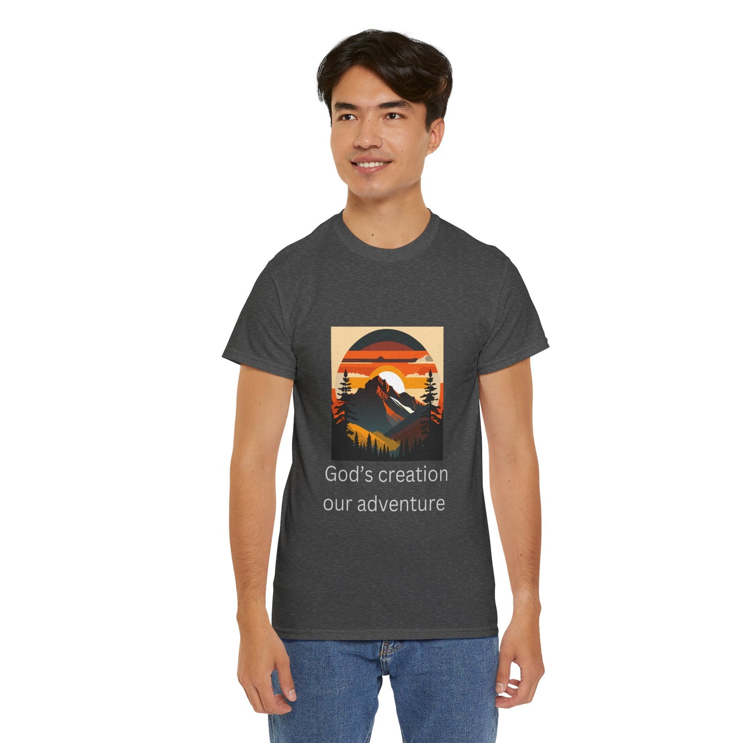 Mountain Sunset Unisex Tee - God's Creation Our Adventure