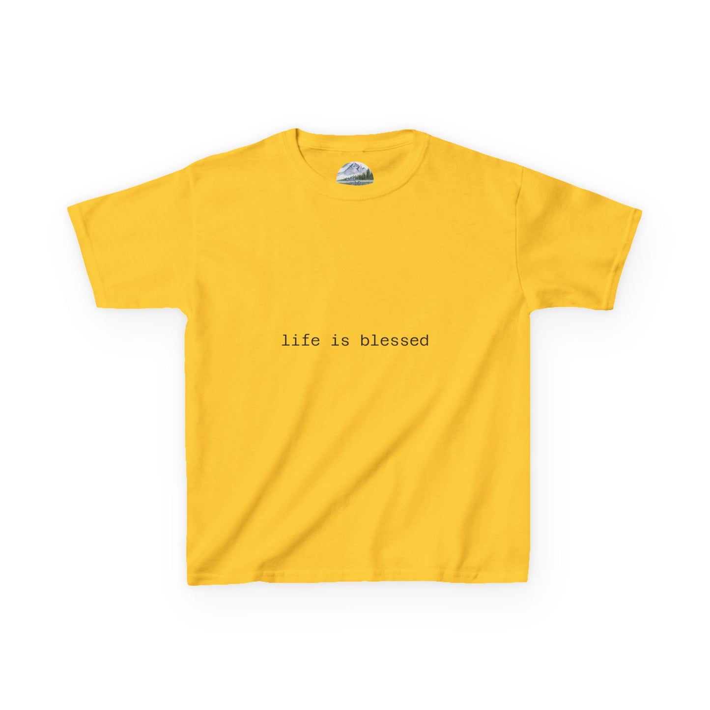 Blessed Kids Tee with Angel Wings