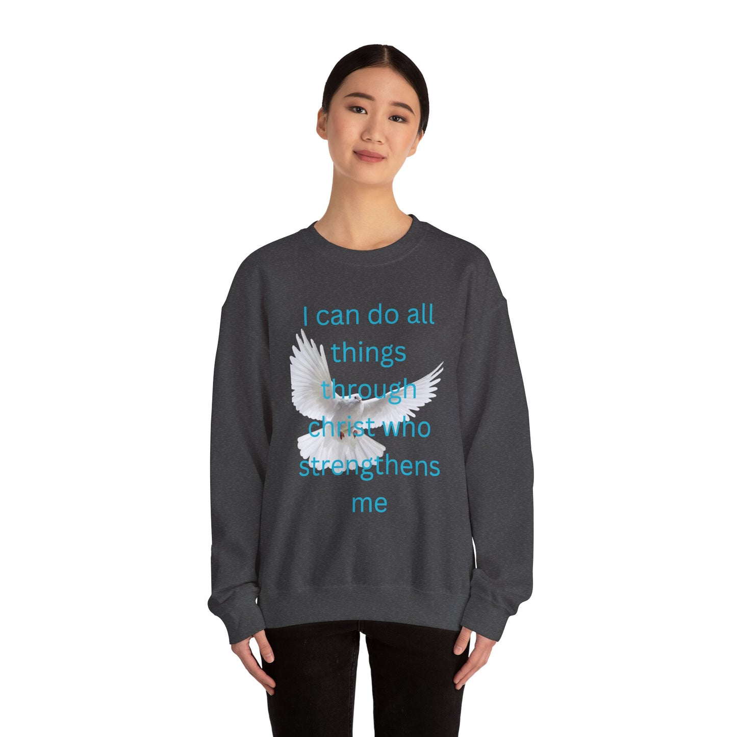 Christian Unisex Sweatshirt - White Dove Design