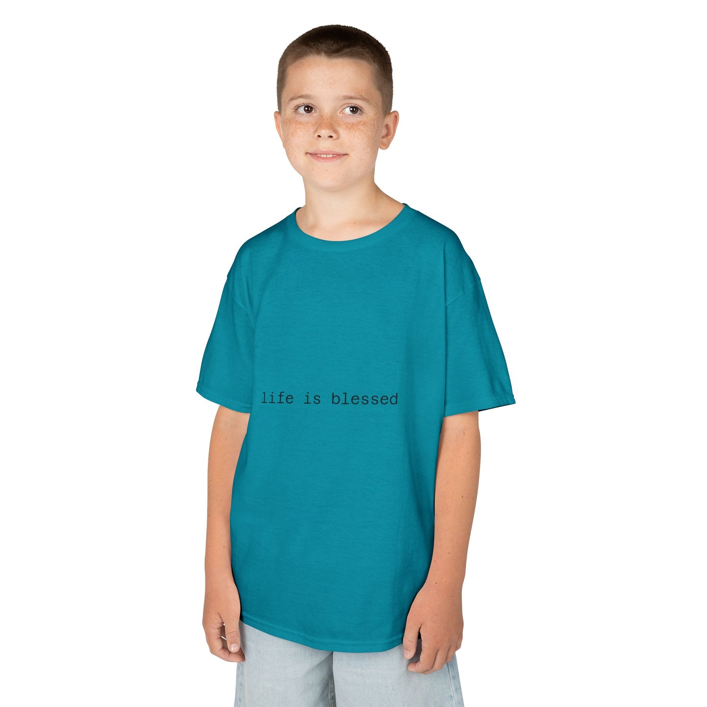 Blessed Kids Tee with Angel Wings