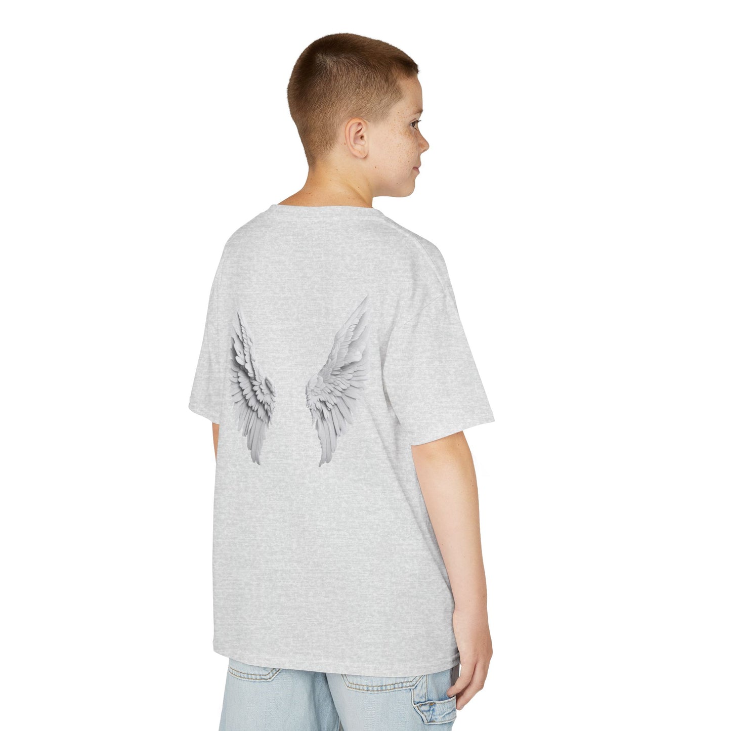 Blessed Kids Tee with Angel Wings