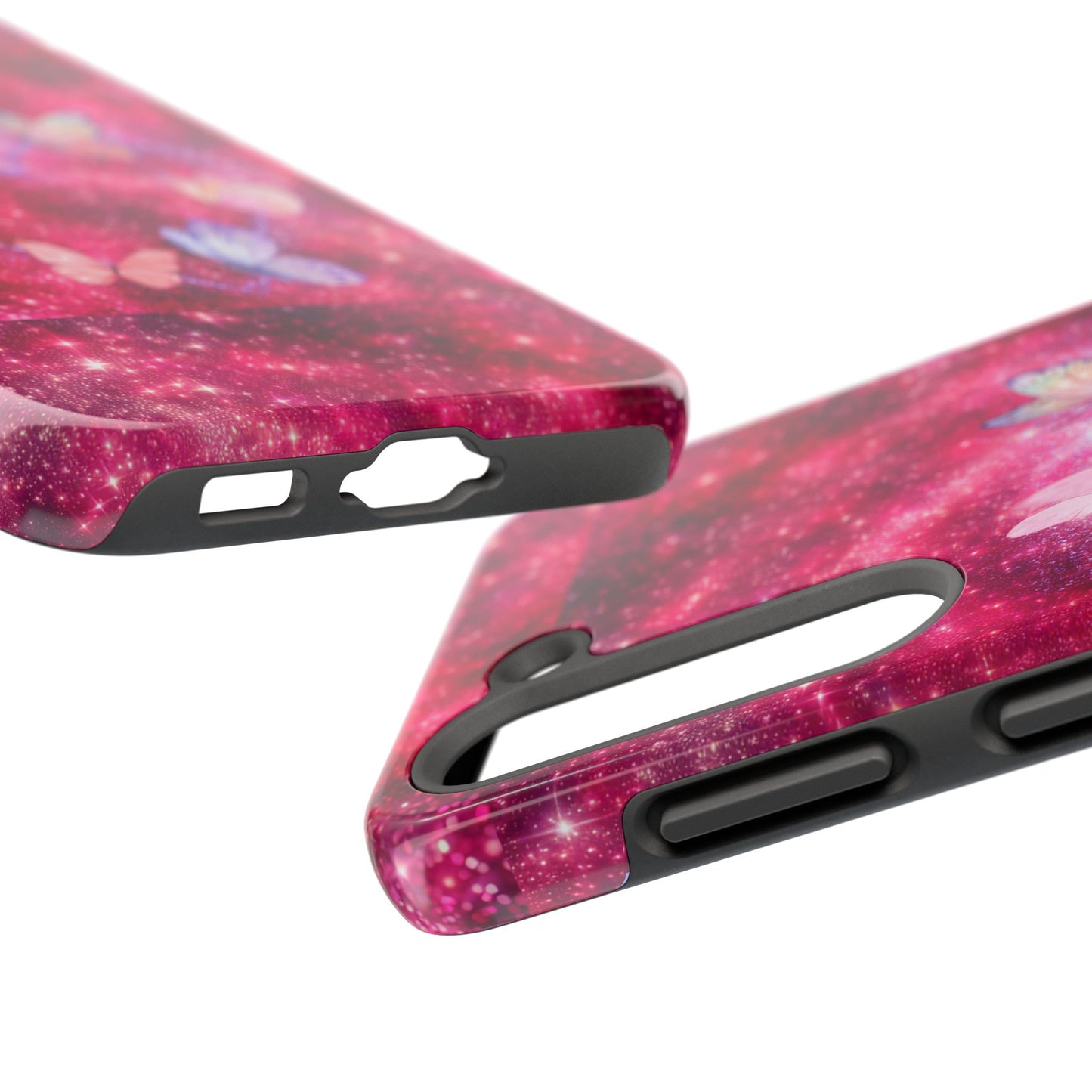 Butterfly Heart Tough Phone Cases - Vimentins Day Sparkly Design