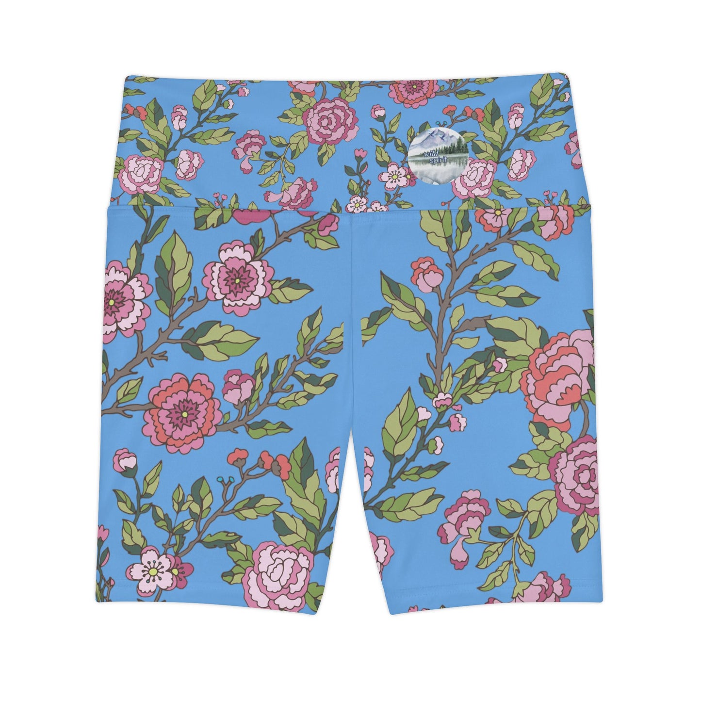 Floral Women's Workout Shorts, Fitness Apparel, Activewear, Summer Fashion, Yoga Shorts, Gym Clothing