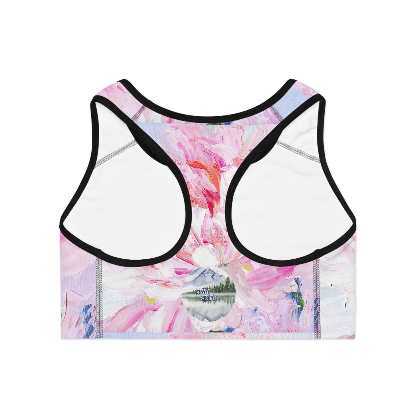 Floral Sports Bra, Yoga Bra, Workout Top, Fitness Apparel, Activewear for Women, Gift for Her, Floral Design Sports Bra