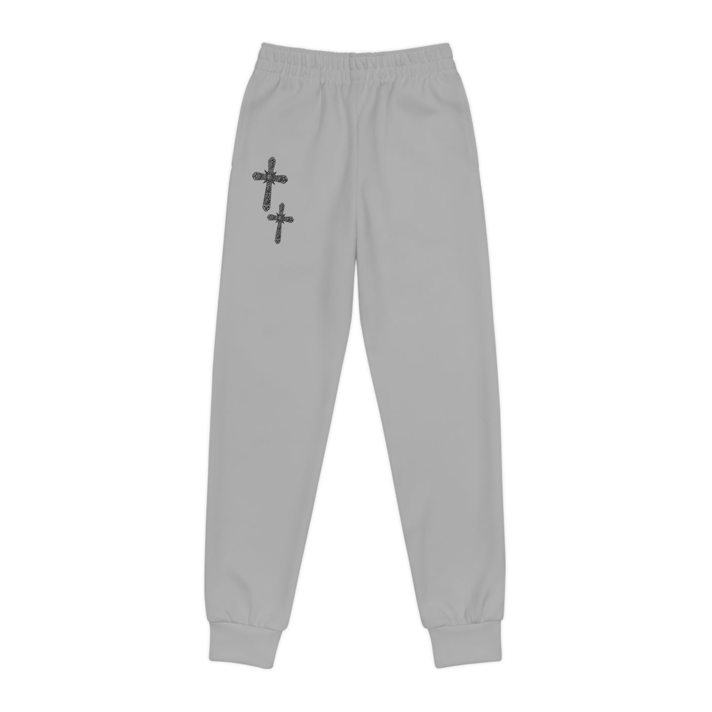 Stylish Youth Joggers with Cross Design - Comfortable & Trendy Activewear