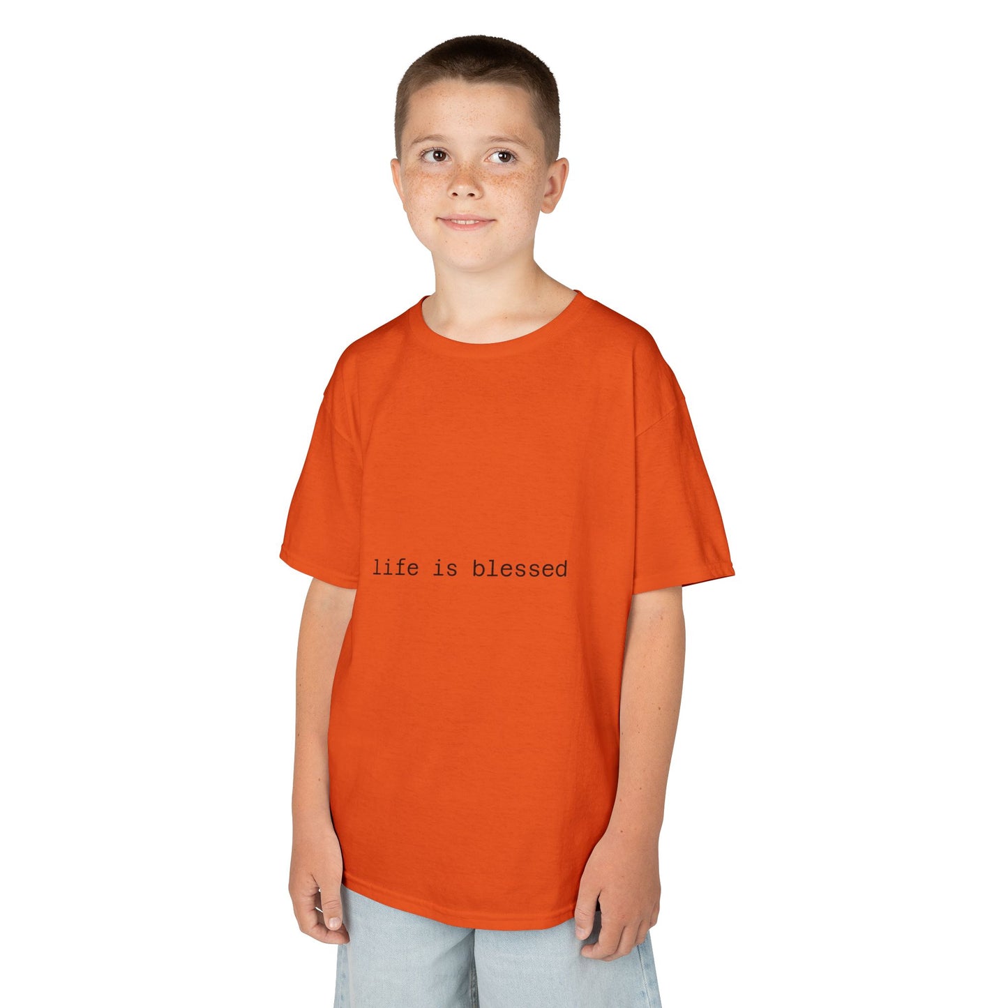 Blessed Kids Tee with Angel Wings