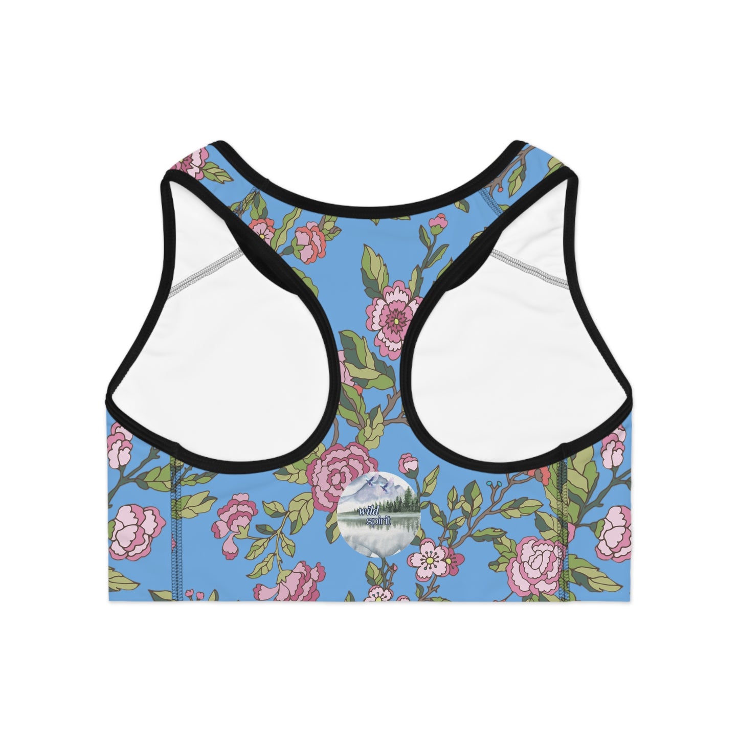 Floral Sports Bra - Stylish Activewear for Fitness, Yoga, Running, Gift for Her, Workout Gear, Summer Fashion
