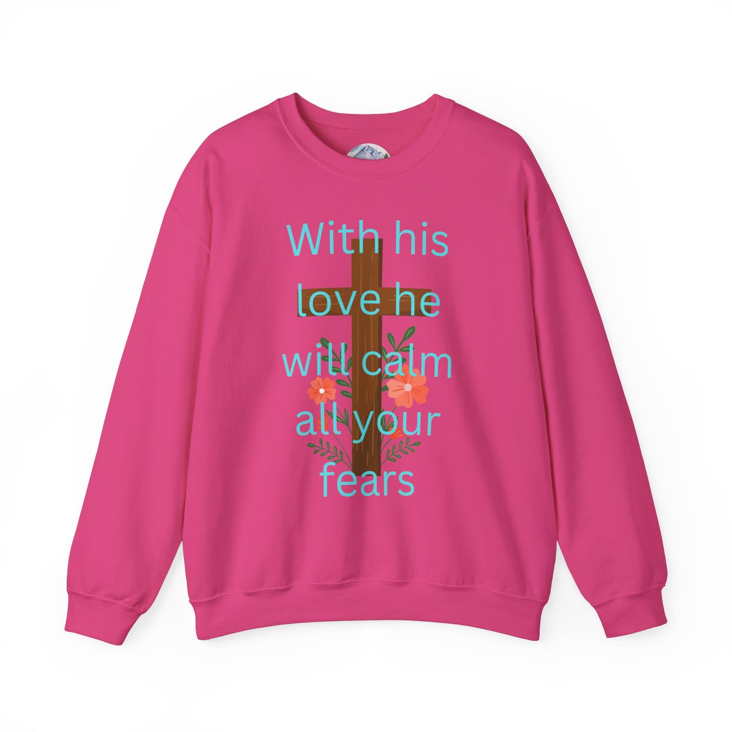 Christian Cross Floral Unisex Sweatshirt