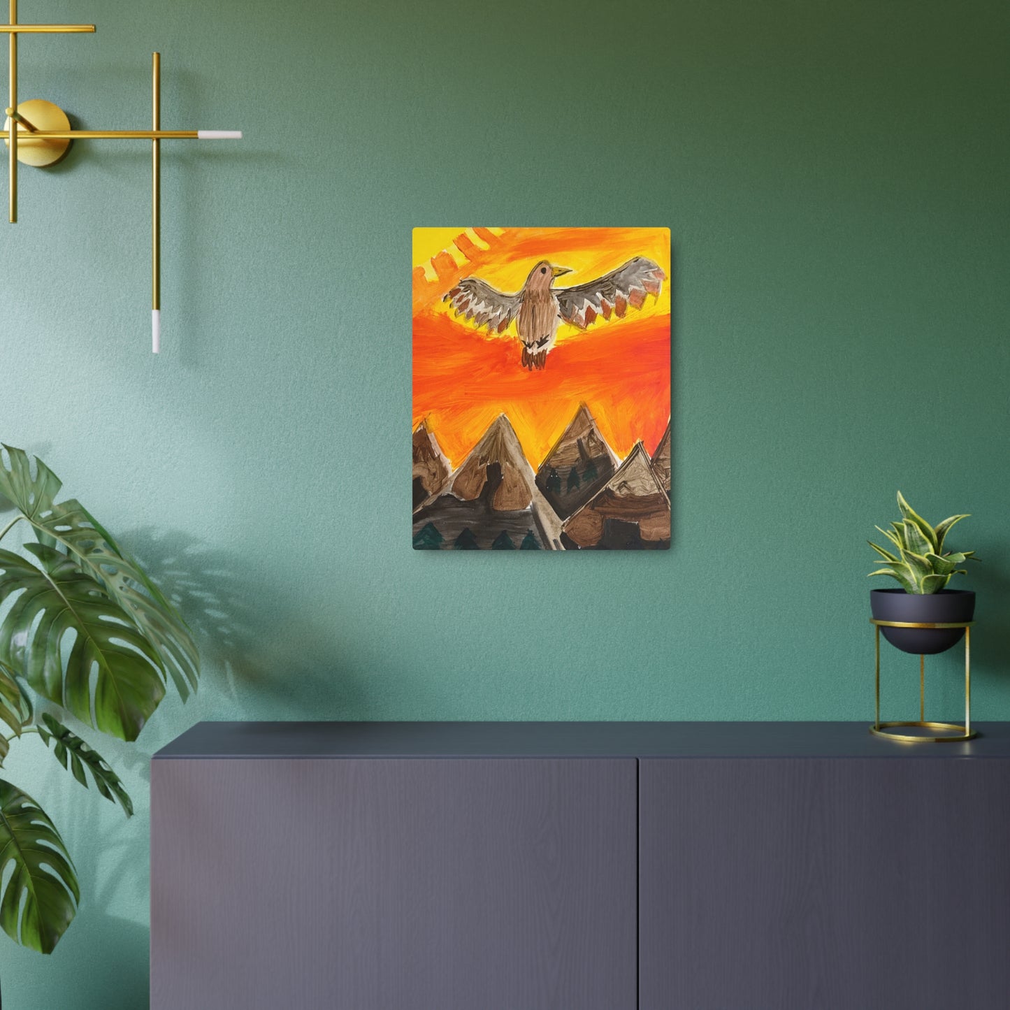 Metal Art Sign - Free Bird Wall Decor