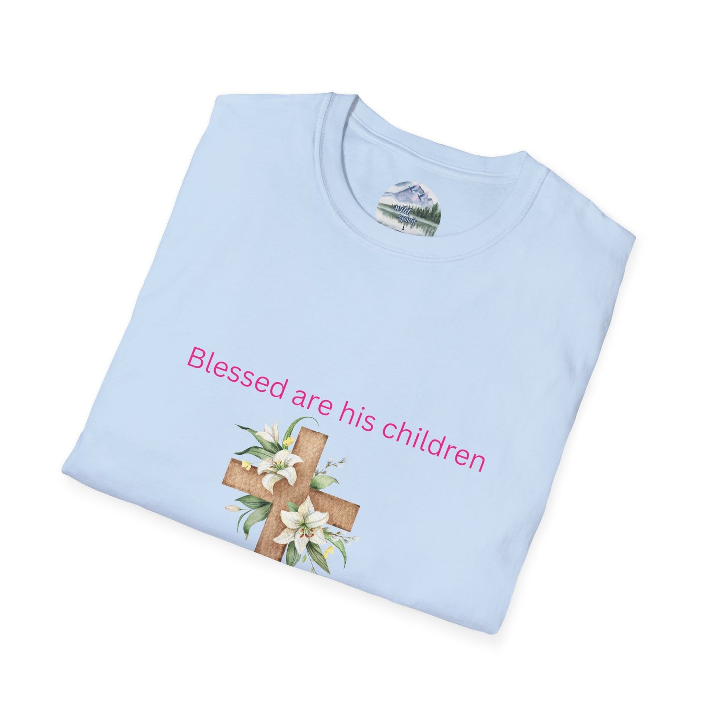 Blessed Are His Children Unisex Softstyle T-Shirt - Faith-Inspired Apparel
